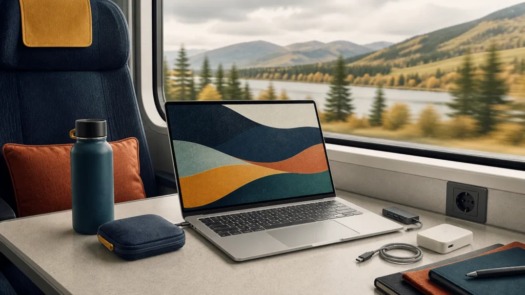 Acer Swift 14 AI Snapdragon laptop editorial illustration