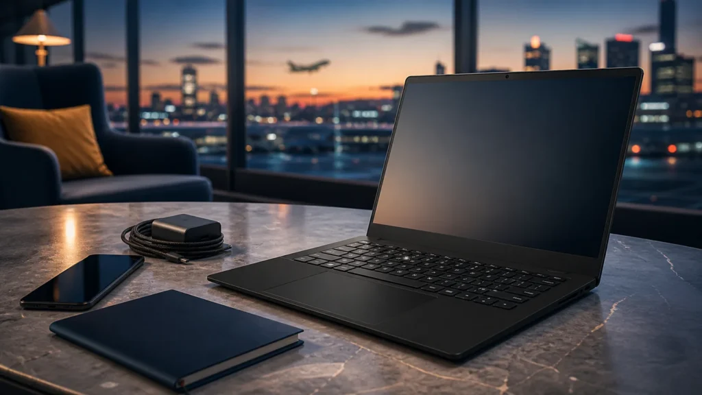 Lenovo ThinkPad X1 Carbon Gen 14 business laptop editorial illustration