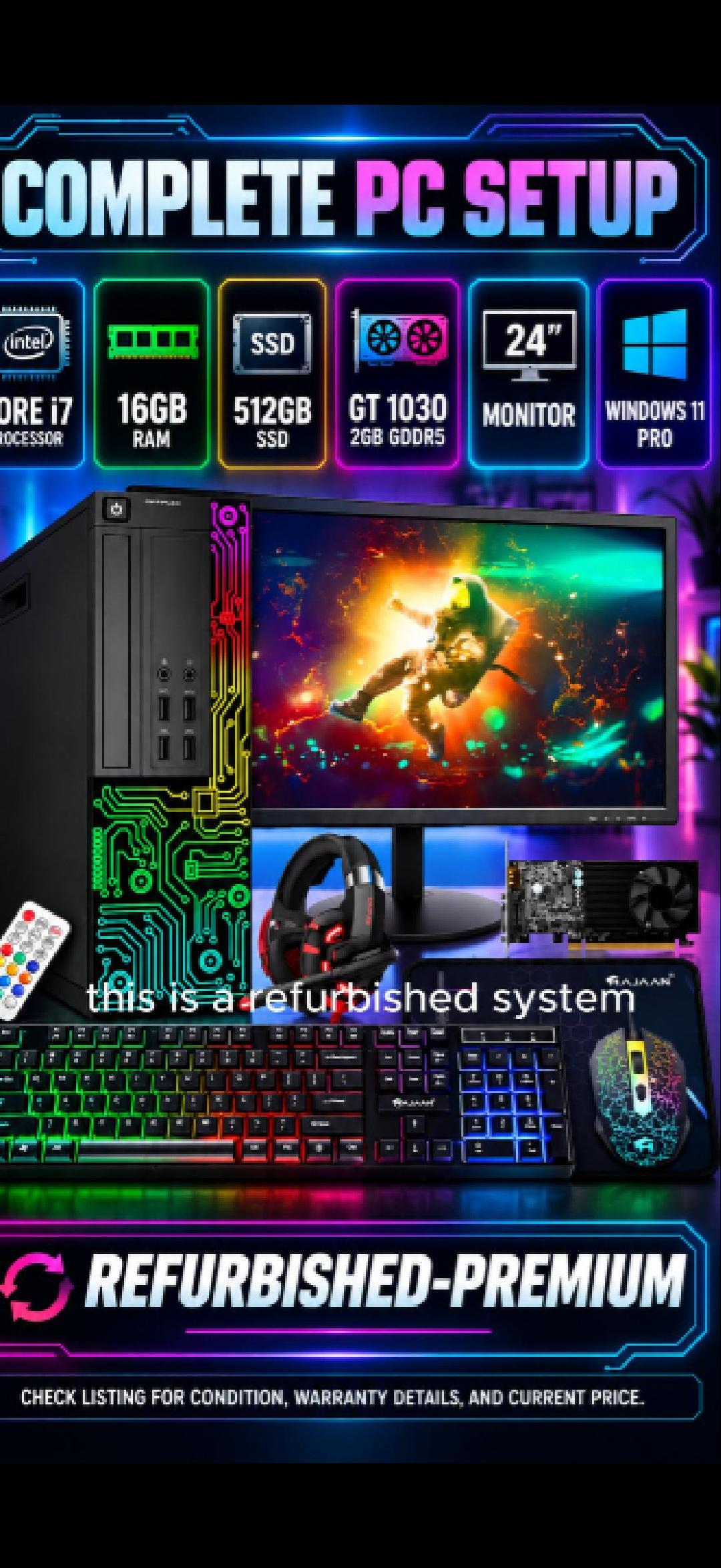 Refurbished Dell OptiPlex Desktop Bundle
