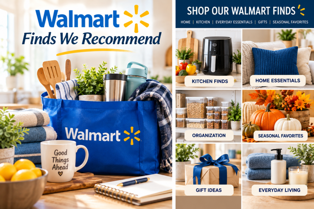 Walmart finds for home, kitchen, seasonal decor, and useful gifts Image Title: Walmart Finds We Recommend